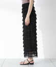 レースフリルタイトスカート