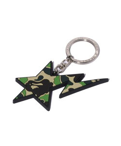 A BATHING APE ABC CAMO STA RUBBER KEYCHAIN �A �x�C�V���O �G�C�v �t�@�b�V�����G�� �`���[���E�L�[�`�F�[�� �O���[�� �s���N �u���[