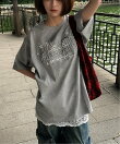 MEMECLE/(W)【 MEMECLE / メメクル 】スターロゴ オーバーサイズTシャツ