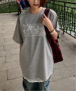 MEMECLE/(W)【 MEMECLE / メメクル 】スターロゴ オーバーサイズTシャツ