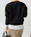 《人気シリーズ/9色》スウェットライクVニット