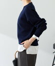 《人気シリーズ/9色》スウェットライクVニット