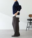 《人気シリーズ/9色》スウェットライクVニット