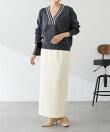 《人気シリーズ/9色》スウェットライクVニット