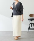 《人気シリーズ/9色》スウェットライクVニット