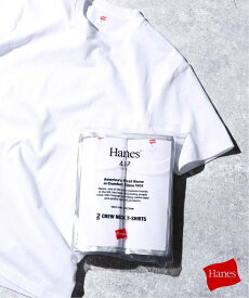 417 EDIFICE "2枚セット"【HANES / ヘインズ】417別注 2パックTシャツ フォーワンセブン エディフィス トップス カットソー・Tシャツ ホワイト ブラック【送料無料】