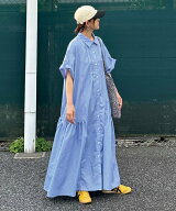 【SALE／16%OFF】CORNERS by KR 【CORNERS by KR】サイドギャザーシャツワンピース コーナーズ ワンピー…