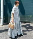 【CORNERS by KR】サイドギャザーシャツワンピース