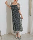 wave piping frare dress