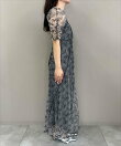 wave piping frare dress
