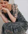 wave piping frare dress