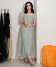 wave piping frare dress