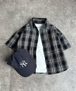 【KIDS】【U.S. POLO ASSN.】シアサッカー半袖シャツ