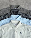 【KIDS】【U.S. POLO ASSN.】シアサッカー半袖シャツ