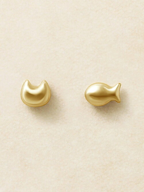 Take Up セカンドピアス K18イエローゴールドネコサカナピアス Rakuten Fashion 楽天ファッション 旧楽天 ブランドアベニュー 1073