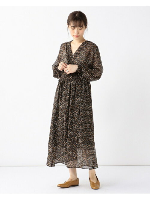 Beams Outlet Ray Beams シフォン フラワープリント ガウン ワンピース Rakuten Fashion 楽天ファッション 旧楽天ブランドアベニュー Cb0073