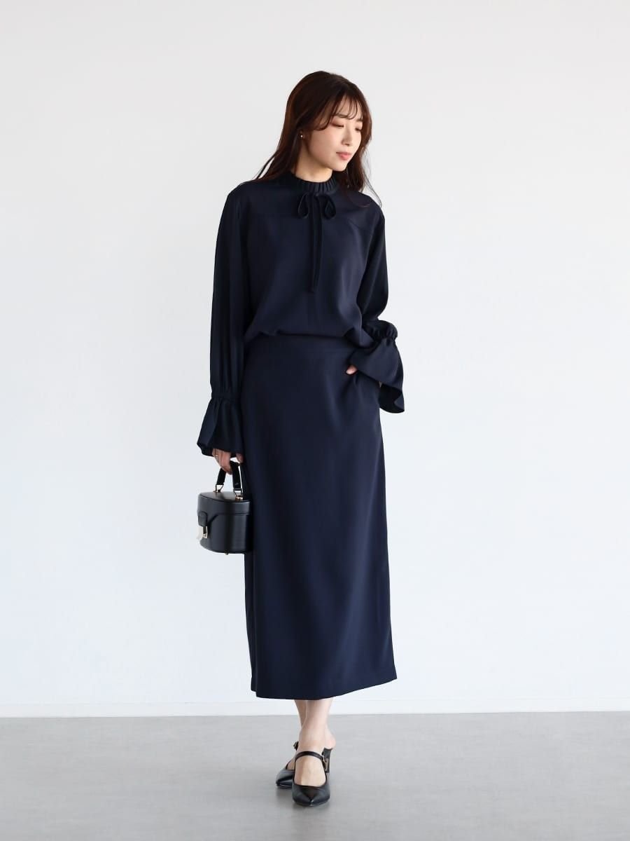 Vin｜リボンデザインブラウス&スカートセットアップ | Rakuten Fashion