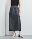 【SALE／50%OFF】UNITED ARROWS ダンガリー レースコンビ タイトスカート ユナイテッドアローズ アウトレット スカート ロング・マキシスカート ネイビー【送料無料】