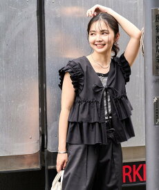 【SALE／31%OFF】RED KAP 別注 フリルベスト 25SS フリークスストア トップス ベスト・ジレ ブルー ブラック ベージュ【送料無料】