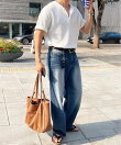 NOWLE/(M)【NOWLE】凹凸ワッフル サーマル ヘンリーネック 半袖 Tシャツ/ アーバンリラックス ショートスリーブ トップス