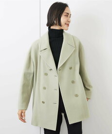 【SALE／20%OFF】MICHEL KLEIN Super100ウールビーバーPコート ミッシェルクラン ジャケット・アウター ピーコート カーキグリーン グリーン ネイビー ブラウン【送料無料】