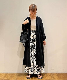 【SALE／50%OFF】CRAFT STANDARD BOUTIQUE ヴィンテージボイル袖シャーリングワンピース クラフトスタンダードブティック ワンピース・ドレス シャツワンピース ブラウン イエロー ブラック