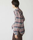 City Ambient Products: <洗濯機可能>レギュラー プリント フランネル チェック シャツ