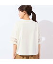 【洗える】袖フリンジレースプルオーバー