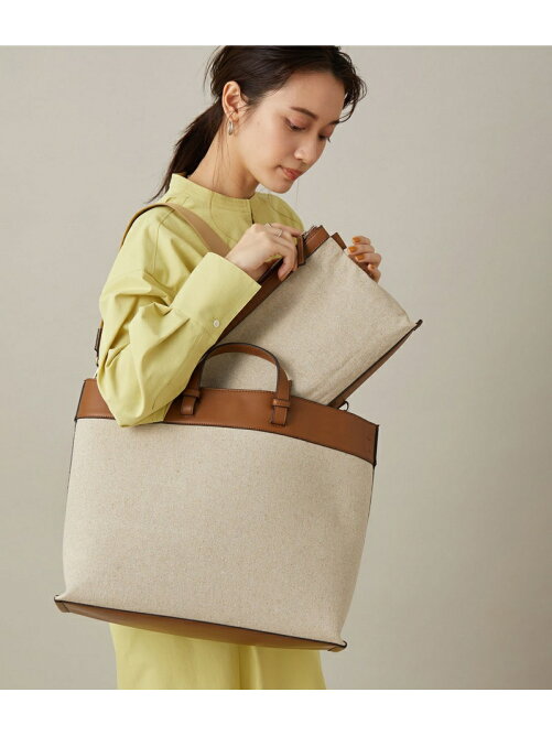 Adam Et Rope 通勤 マザーズバッグにもおすすめ キャンバスコンビ2wayトート Rakuten Fashion 楽天ファッション 旧楽天ブランドアベニュー Ca1075