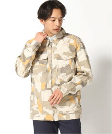 【SALE／60%OFF】GUESS (M)Desert Harrington Jacket ゲス ジャケット・アウター カバーオール・ワークジャケット ベージュ ネイビー【送料無料】