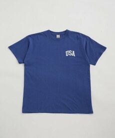 【SALE／60%OFF】NANO universe RUSSELL ATHLETIC/別注 Tee ナノユニバース トップス カットソー・Tシャツ ブラック グレー ホワイト ブルー グリーン