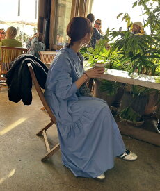 CORNERS by KR 【CORNERS by KR】長袖サイドギャザーシャツワンピース コーナーズ ワンピース・ドレス シャツワンピース ネイビー ブルー ブラック【送料無料】