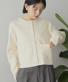 AMERICAN HOLIC バイパチリングドットニットカーディガン＜静電気軽減＞ アメリカンホリック トップス カーディガン パープル ブラック ホワイト グレー