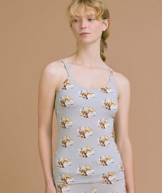 une nana cool 2026年お年賀「まるっとうまくいく」 カップ付きキャミソール ウンナナクール インナー・ルームウェア その他のインナー・ルームウェア グレー レッド