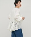 強撚レース切り替えカーデ