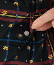 【45周年限定】ギャザーブラウス/リバティプリント/Afternoon Tea Original Tartans