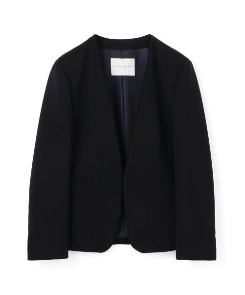 Tomorrowland ドライダブルクロス ノーカラージャケット Rakuten Fashion 楽天ファッション 旧楽天ブランドアベニュー Bm3076