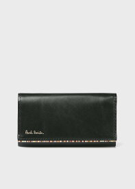 【SALE／30%OFF】Paul Smith 【公式】ストライプポイント キーケース ポール・スミス　アウトレット 財布・ポーチ・ケース その他の財布・ポーチ・ケース ブラック【送料無料】