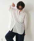 パッチポケット バックギャザーシャツ