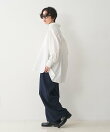 パッチポケット バックギャザーシャツ