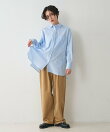 パッチポケット バックギャザーシャツ