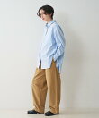 パッチポケット バックギャザーシャツ