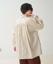 パッチポケット バックギャザーシャツ