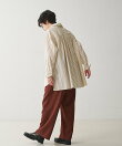 パッチポケット バックギャザーシャツ