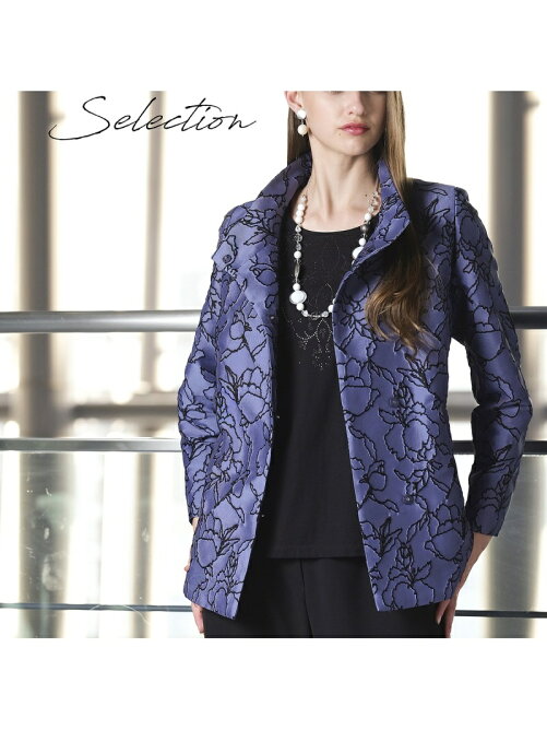 Liliane Burty Selection 桐生織 スタンドカラージャケット Rakuten Fashion 楽天ファッション 旧楽天ブランドアベニュー Cg5077