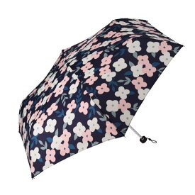 nifty colors niftycolors/(W)フローレンスミニ55 ニフティカラーズ ファッション雑貨 折りたたみ傘 ネイビー ブラック