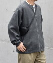 【SALE／30%OFF】SHIPS any SHIPS any: 〈手洗い可能〉コットン カシミヤ ニット シングルライダース ブルゾン 24AW◇ シップス トップス カーディガン ブラック ブルー ブラウン グレー【送料無料】