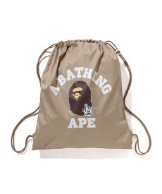 A BATHING APE GO APE POINTER COLLEGE KNAPSACK BAPEC ア ベイシング エイプ バッグ リュック・バックパック ブラック ネイビー ベージュ グリーン レッド【送料無料】