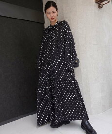 【SALE／11%OFF】CORNERS by KR CORNERS by KR 2wayボリュームスリーブシャツワンピース コーナーズ ワンピース・ドレス シャツワンピース ベージュ ブラック オレンジ グリーン【送料無料】