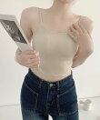 カップ付きキャミソール背中あきブラトップ